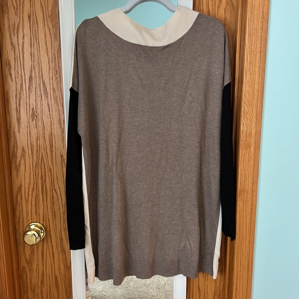 Apt 9 Color Block Tunic Sweater - image 2
